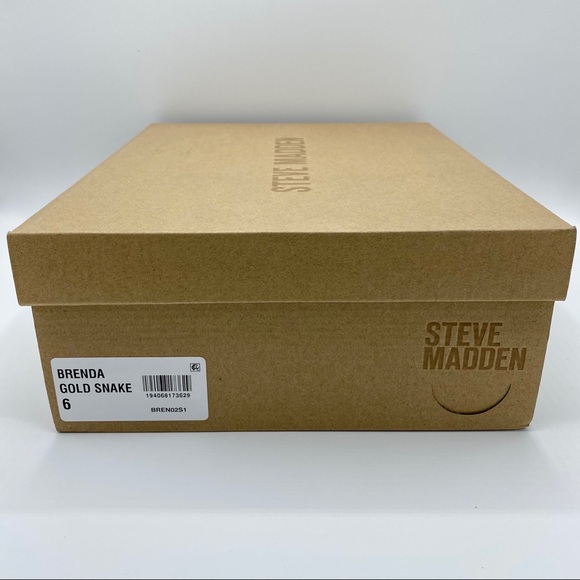 Steve Madden Gold Snake Brenda Wedge Sandal - Picture 2 of 15